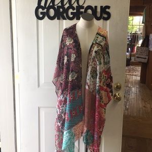 Boho Patchwork Kimono (with sleeve)